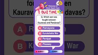 Which War Was Fought Between Kauravas and Pandavas? ⚔️ | GK Quiz #shorts