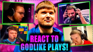 PRO PLAYERS & STRS REACT TO S1MPLE SICK PLAYS!