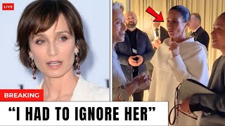 Meghan Markle Left TALKING TO HERSELF as Dame Kristin Scott Totally IGNORES Her in Paris