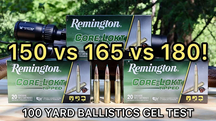 308 Winchester Remington Corelokt Tipped Ballistics Gel Ammo Test