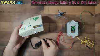 Swarn Jal (Model: WL-A-RA50F) Wireless Water Tank Indicator With Alarm (+& Empty Alarm), 4 Levels