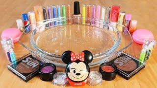 Mixing Makeup, Glitter and Mini Glitter Into Clear Slime  MOST SATISFYING SLIME VIDEO  Part 11