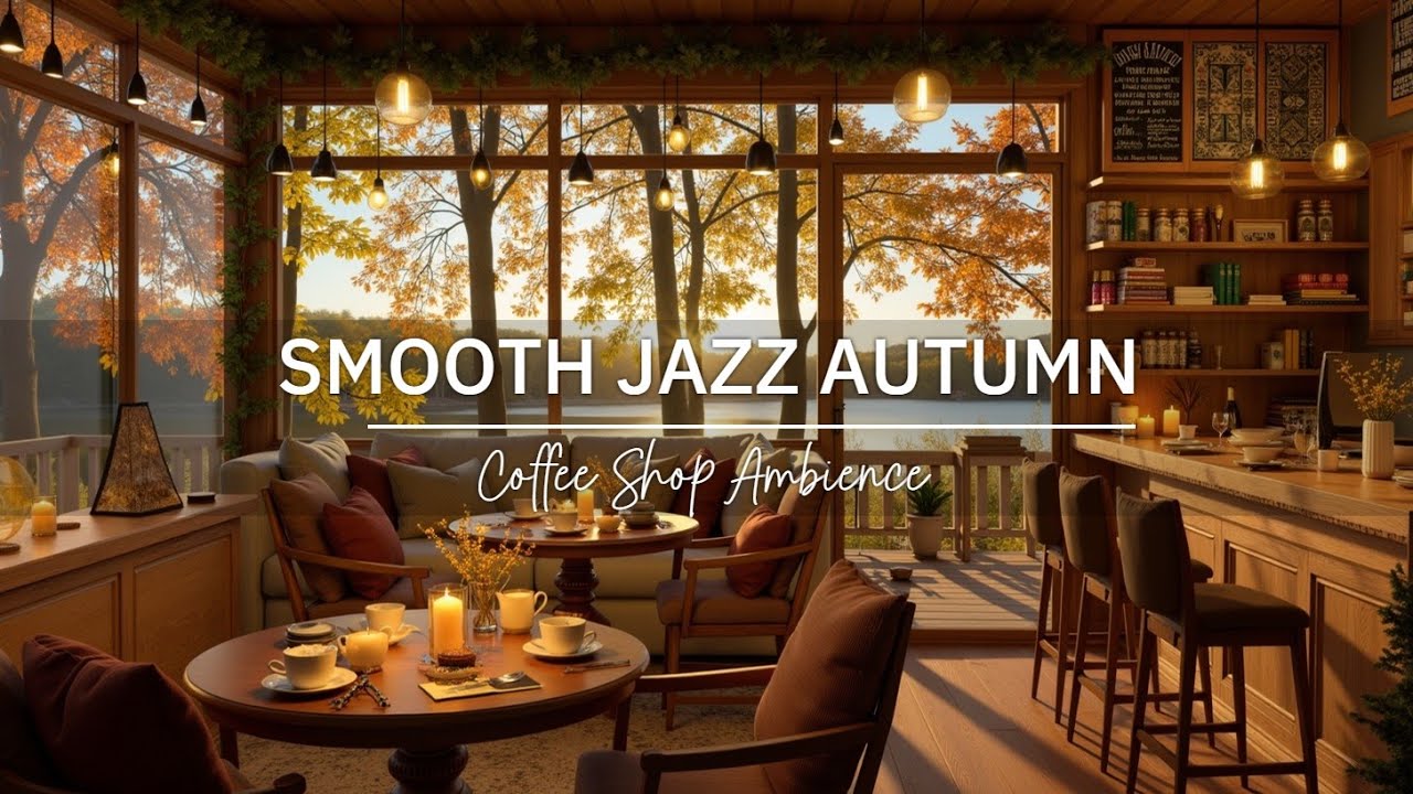 Relaxing Smooth Jazz Music for Work Study Focus Cozy Autumn Coffee Shop ...