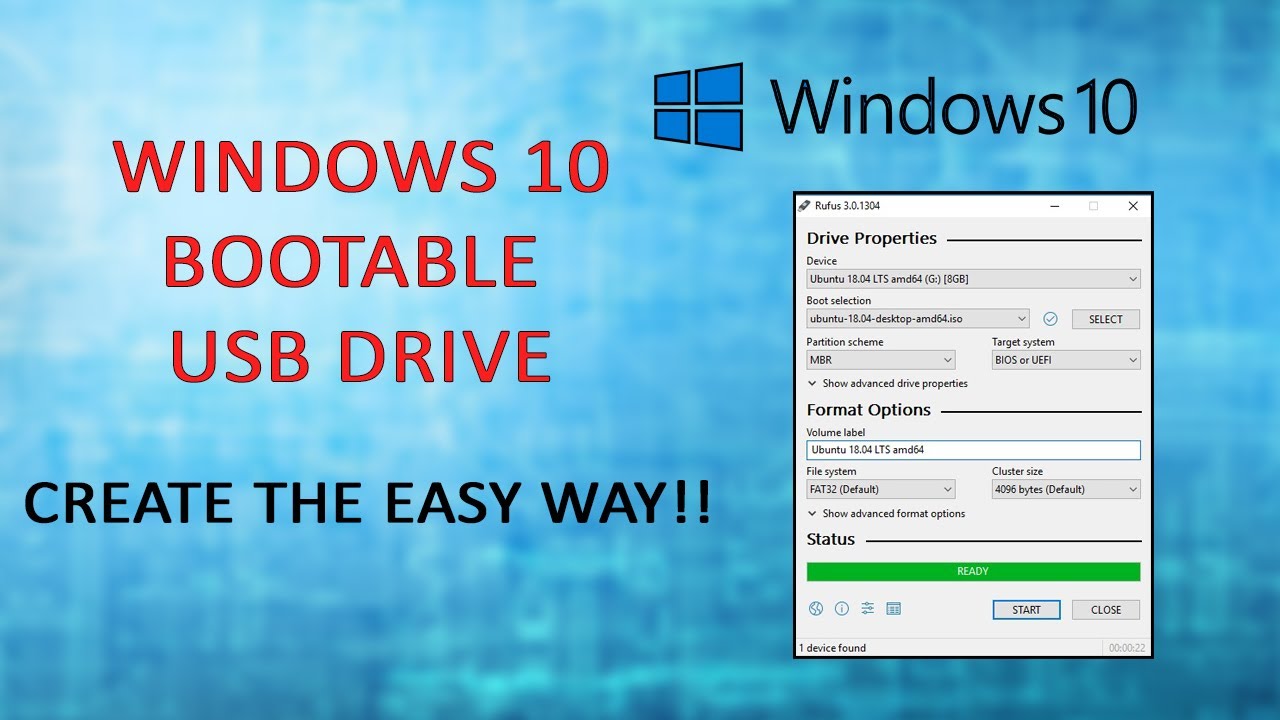 Rufus | How to Create Windows 10 Bootable USB From ISO | Rufus Windows ...