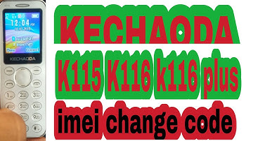 KECHAODA  K116 imei  chang code K115 K116 K117 k118 imei change code
