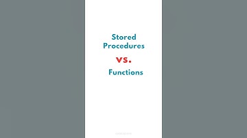 SQL Stored Procedures vs. Functions 💻