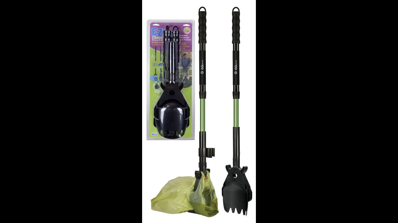 How to use the GoGo Stik EZ Clean 36" Pooper Scooper Set. No bending. No touch or stink. No