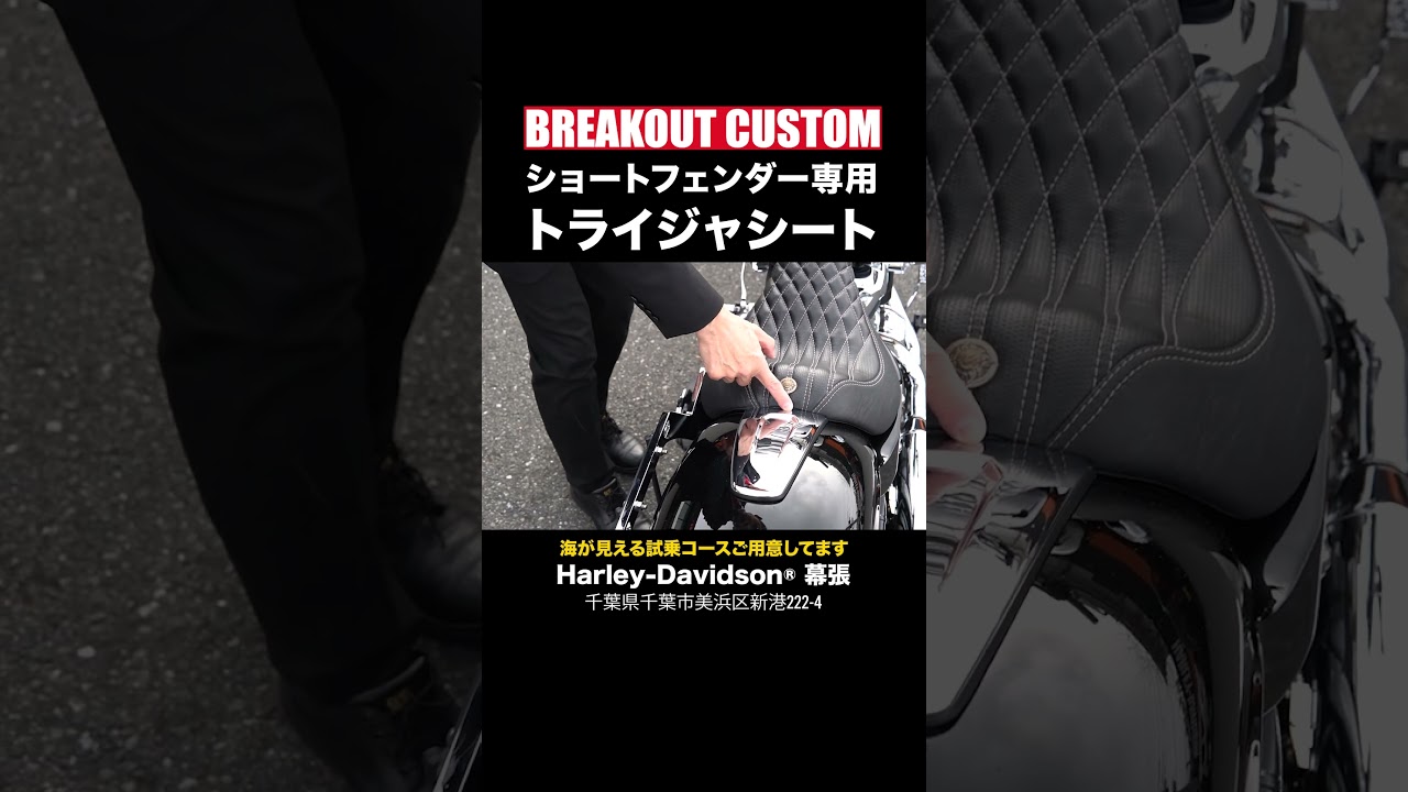 ショートフェンダー専用オリジナルシート‼️トライジャ最新カスタム