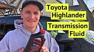 Toyota Highlander Transmission Fluid Drain And Fill | How To