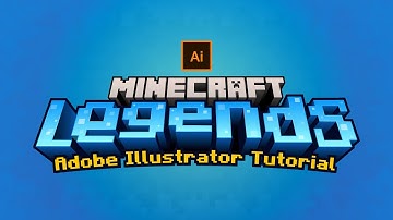 Minecraft Legends 3D Text Effect in Adobe Illustrator – Tutorial