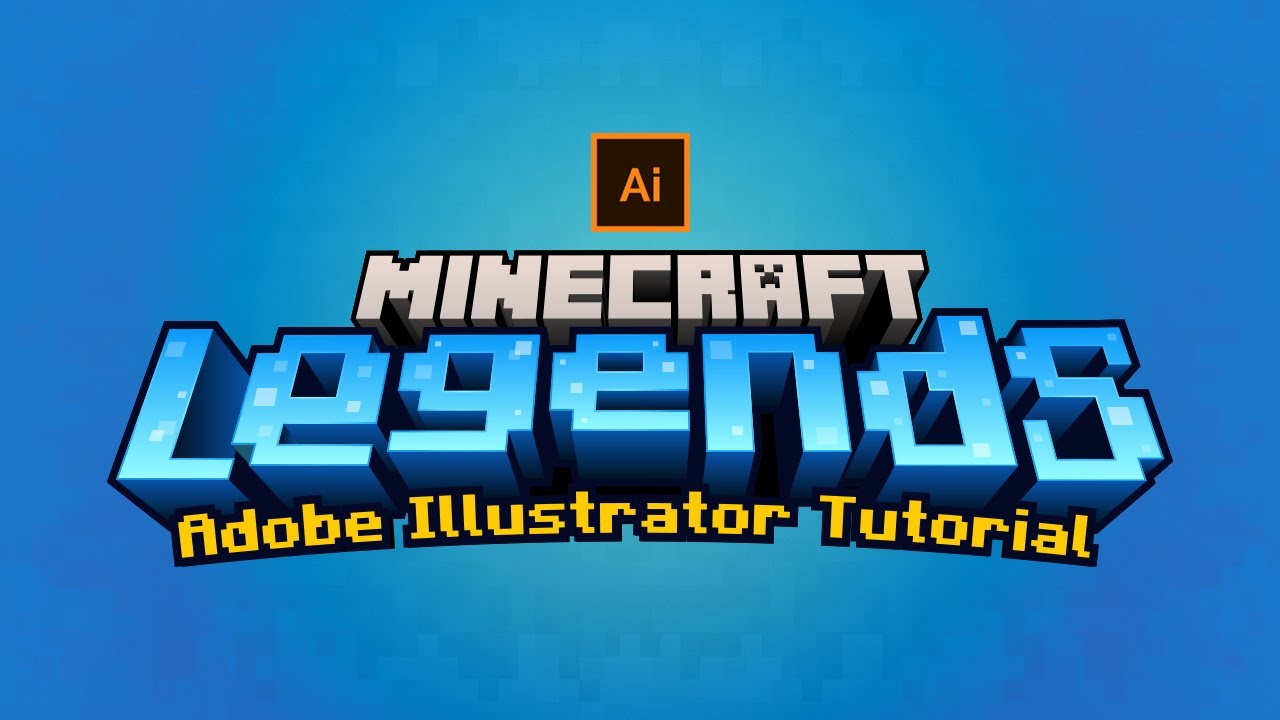 Create Epic Minecraft Legends 3D Text in Adobe Illustrator 