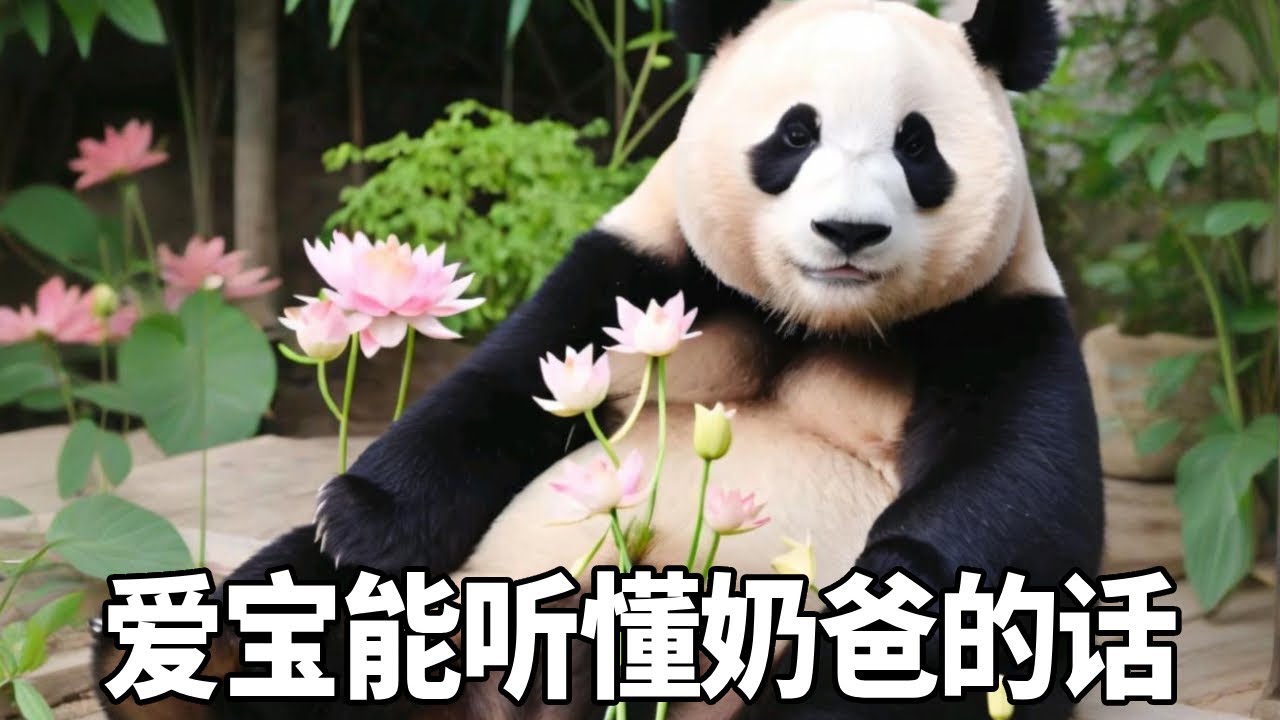 爱宝真的能听懂永宽奶爸的话，永宽让爱宝跟自己一起喊两小只，爱宝竟真的听懂了，还跟奶爸一起喊两小只！