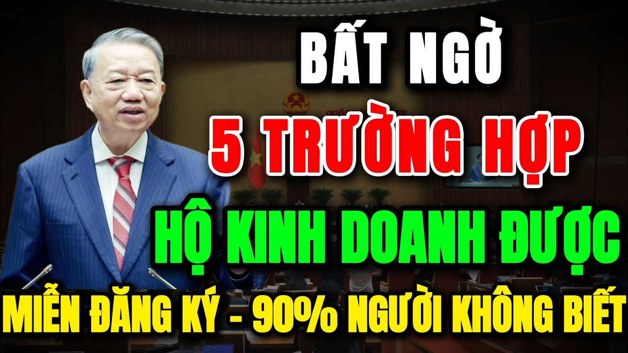 BẤT NGỜ: 5 TRƯỜNG HỢP HỘ KINH DOANH ĐƯỢC MIỄN ĐĂNG KÝ – 90% NGƯỜI DÂN KHÔNG BIẾT!