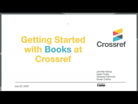 Getting Started with Books at Crossref