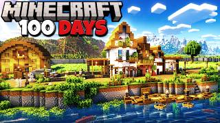 100 Days Building the PERFECT Riverside Base in Minecraft