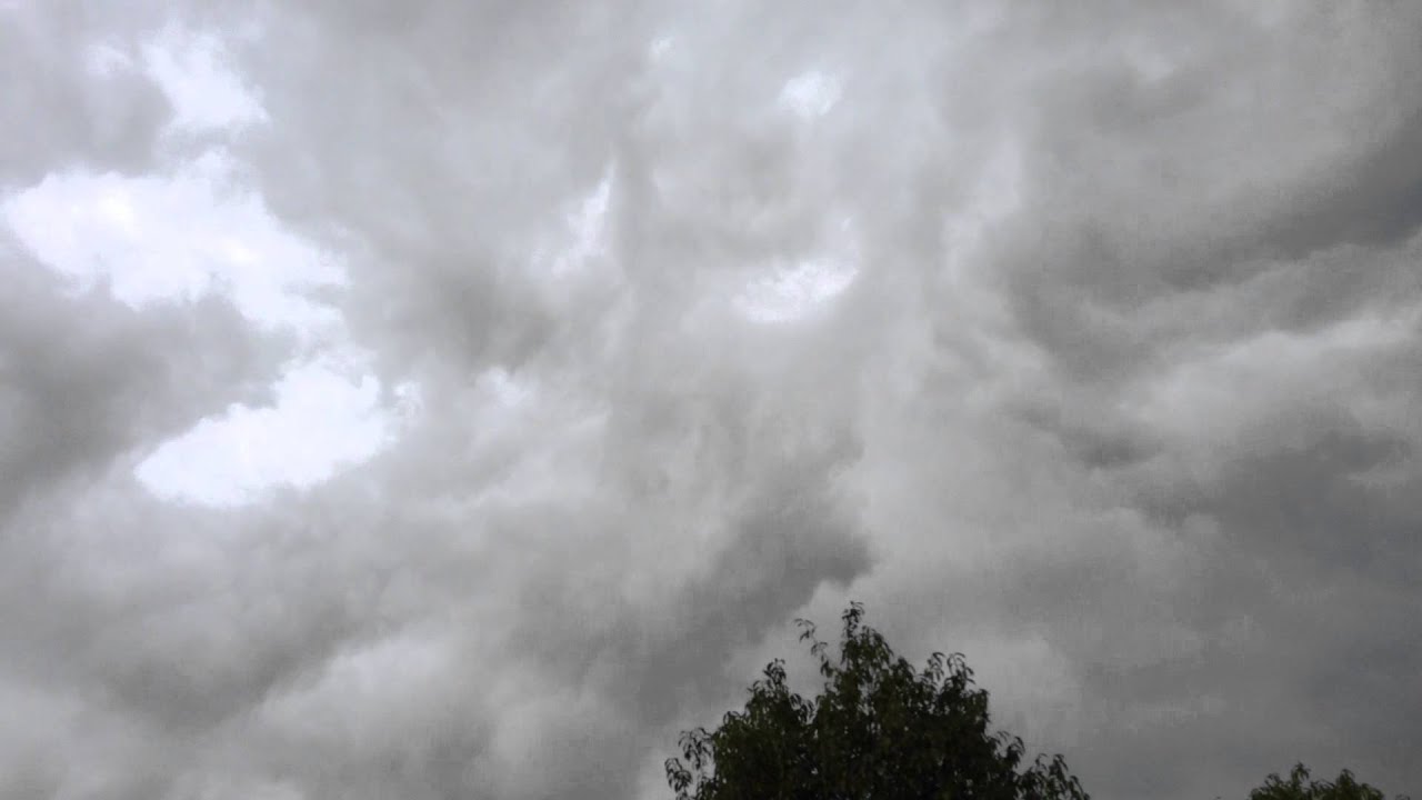 Wall Cloud with Rotation Overhead - YouTube