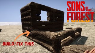 How To Build or FIX Connecting Railings or Banisters To Structures | Easy Way | Sons of The Forest
