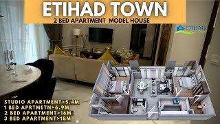 ETIHAD TOWN APARTMETNS | 2 BED MODEL HOUSE | Union Luxury Apartments