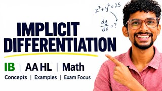 Implicit Differentiation | IB Maths AA HL | Step-by-Step Examples #maths#calculus#ibmath#mathstricks