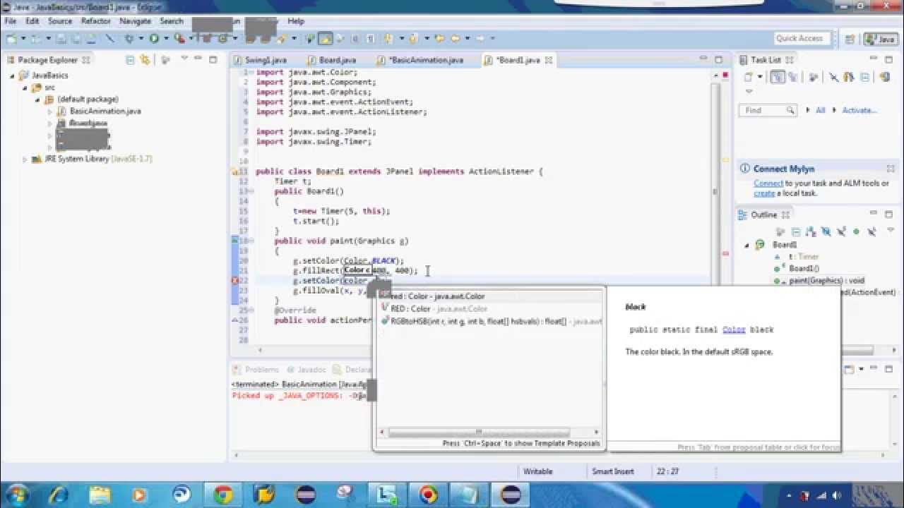 how to make animation in java - YouTube