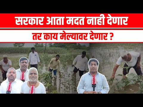 Solapur | अस्मानी संकटग्रस्त शेतकऱ्याने साश्रू नयनाने मांडली Navarashtra कडे व्यथा Maharashtra Rain
