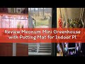 Review Meonum Mini Greenhouse with Potting Mat for Indoor Plant, Heavy Duty Portable Green House wit