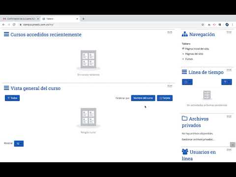 Tour Plataforma en Moodle Rol Administrador