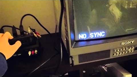Issues connecting to Sony pvm monitor using SCART switch and SCART to YUV/component converter.