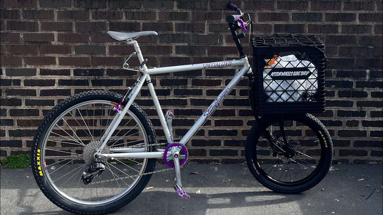 Commute on my Specialized Stumpjumper w/ a Crust Clydesdale fork. 