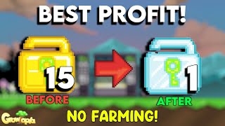 HOW TO PROFIT WITH 15 WL!!! BEST PROFIT | GrowTopia Profit