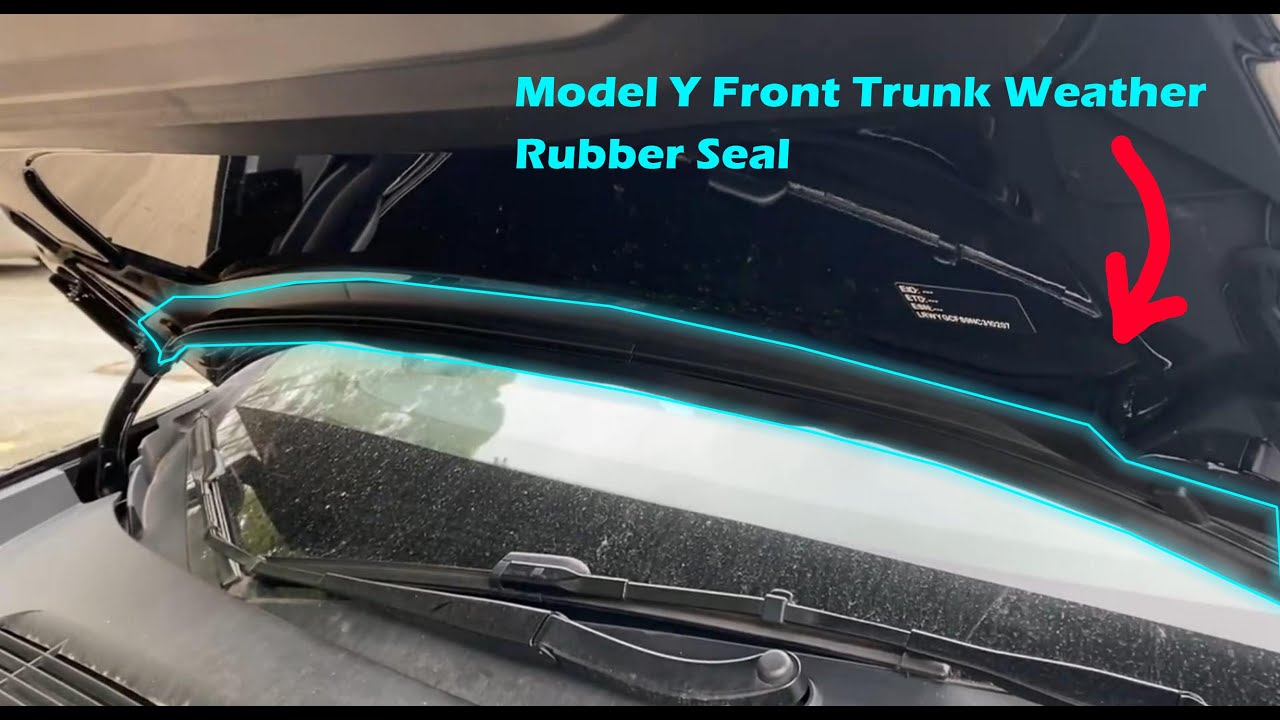  Tesla Model Y Front Hood Weather Strip Rubber Seal