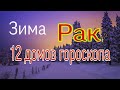 РАК ЗИМА (НОЯБРЬ-ЯНВАРЬ 2021Г) 12 ДОМОВ ГОРОСКОПА