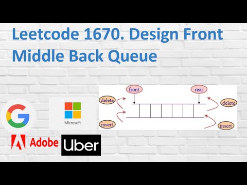 Leetcode 1670. Design