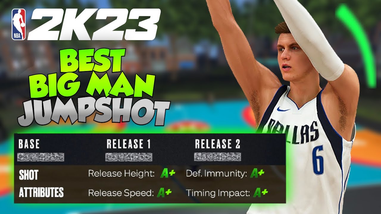 The BEST JUMPSHOT for STRETCH BIGS in NBA 2K23 YouTube