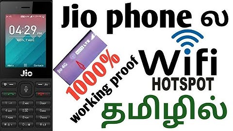 How to use Jio phone hotspot  how to install omnisd flashing  jb store gsm tamil தமிழில்