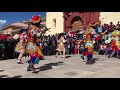 Danzantes de tijera en la Plaza de Armas de Huancavelica