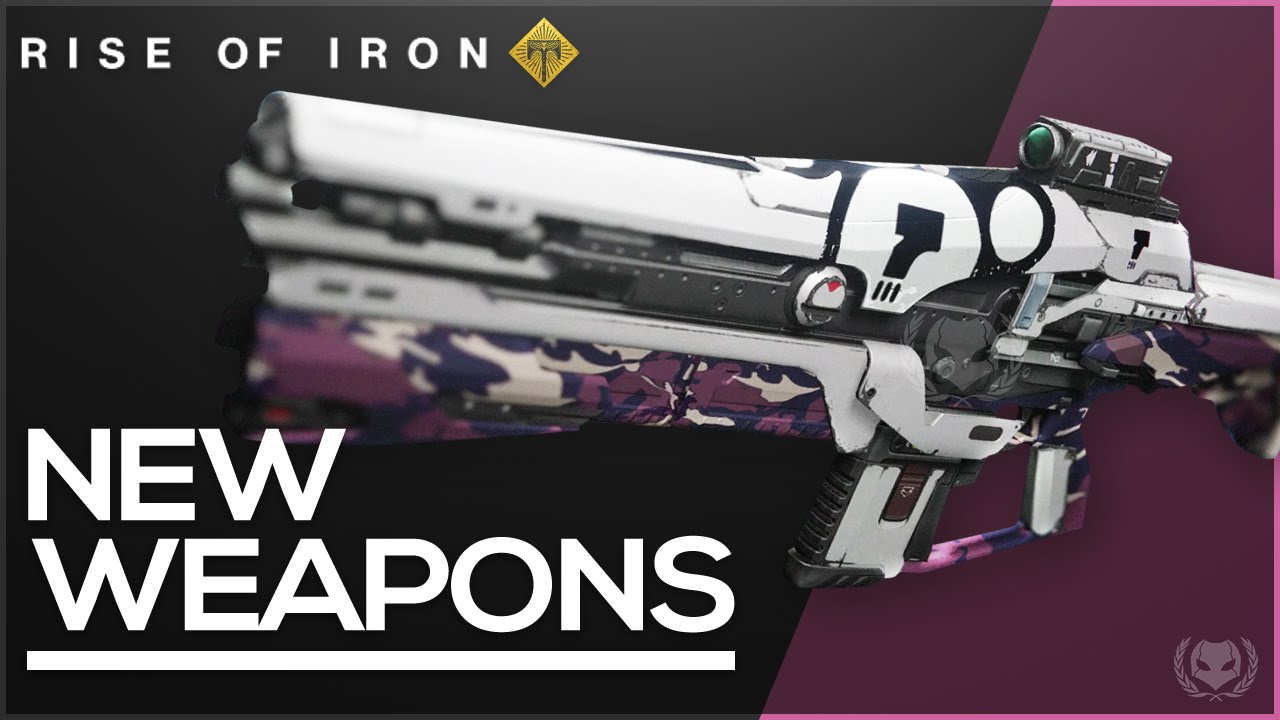 Destiny Rise of Iron New Legendary Weapons! Vanguard, Crucible