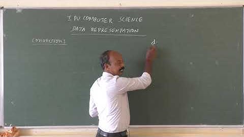 I PUC Computer Science Data Representation Part 5 by Devicharan Rai