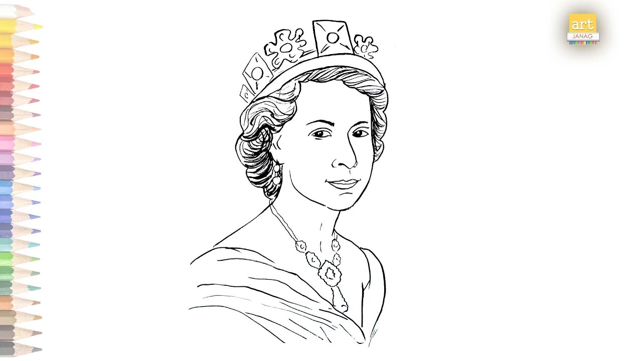 Queen Sketch Drawing Sketch Template  Sketches Queen drawing Drawing  sketches