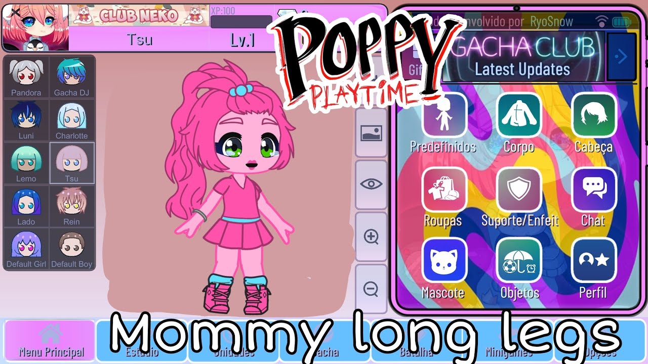 Eu encontrando a mommy long legs { Meme Gacha Club } Poppy playtime 