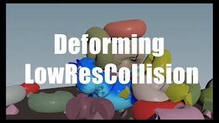 Houdini Deforming low res collision