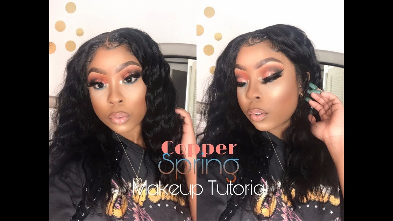 SPRING COPPER MAKEUP TUTORIAL FT RPGhair Pre Plucked Body Wave Bob Indian Remy Lace Front Wig video editing software free
