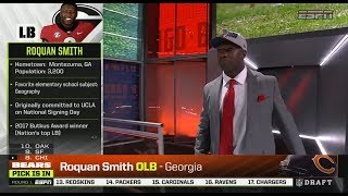 Bears Select OLB Roquan Smith With 8th Overall Pick | 2018 NFL Draft | Apr 26, 2018
