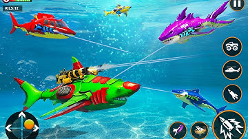 Monster Truck Robot Shark Attack –Car Robot Game Game Hippo Studio Robot Game 2021 Gameplay