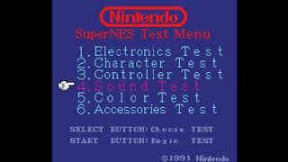 Nintendo SNES Test Program Cartridge