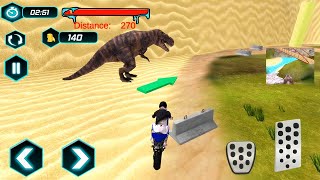 Jogo de Moto Corrida de Moto com Dinossauros Offroad Dino Escape screenshot 1