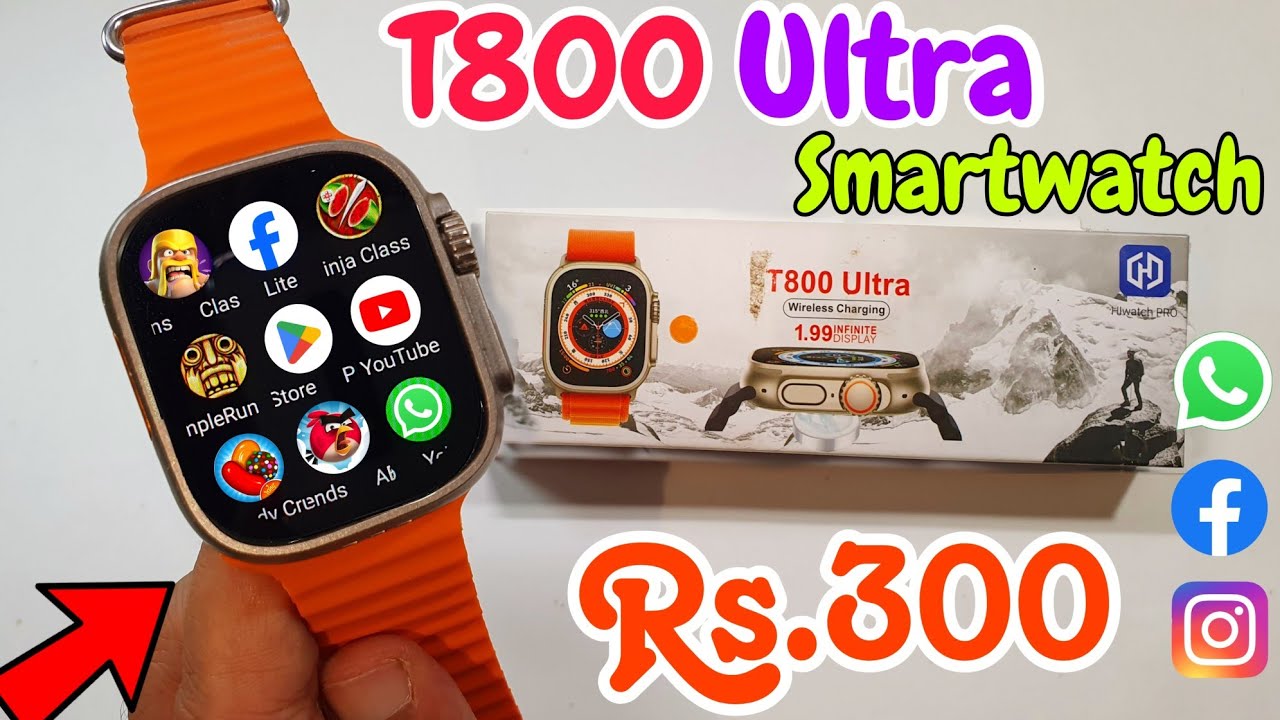 T800 Ultra Smart Watch Unboxing & Review | Best Smartwatch Under 500 | t800 ultra smartwatch