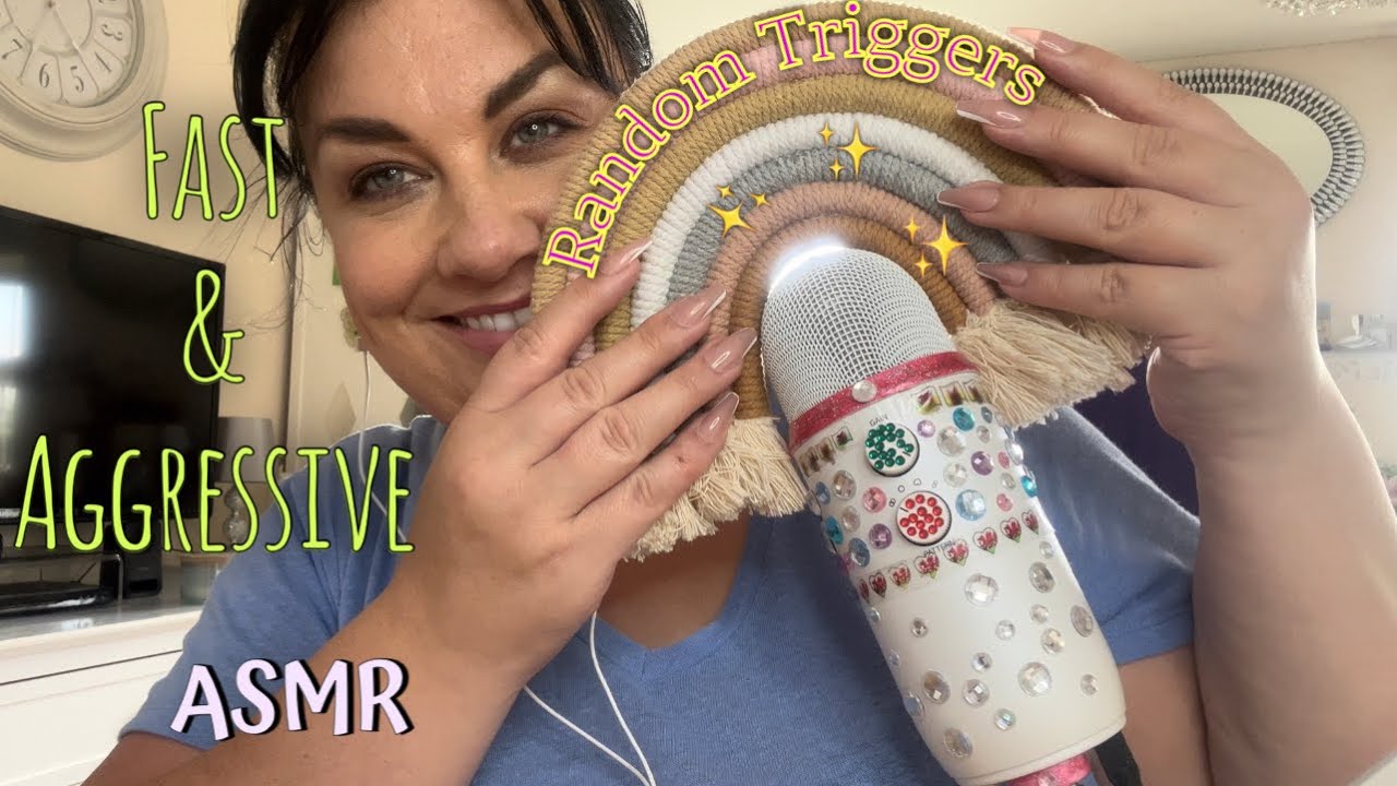 ASMR // Random Triggers / Fast Tapping & Scratching / Liquid Sounds ...