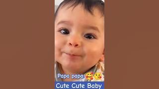 Cutebaby😍papa talking❤️