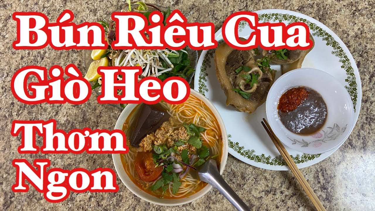 Bún Rêu Cua (Crab Noodle Sup) Nấu Không Cần Cua, Đậm Đà Hương Vị Quê ...